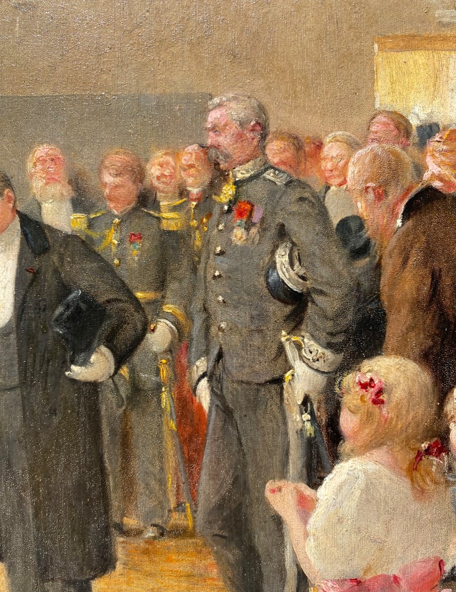 Maurice Berteaux Minister Of War Visits A School In Poissy In 1905, By Ernest Delahaye-photo-1