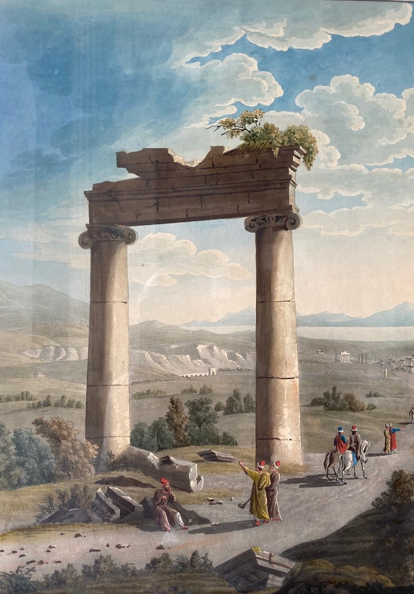 Vue De La Ville D’athènes Et De L’olympeion d’après Louis-François  Cassas -photo-1