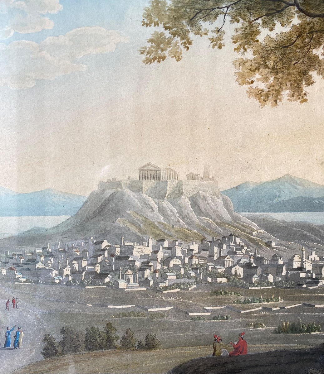 View Of The City Of Athens And The Olympion After Louis-françois Cassas -photo-2