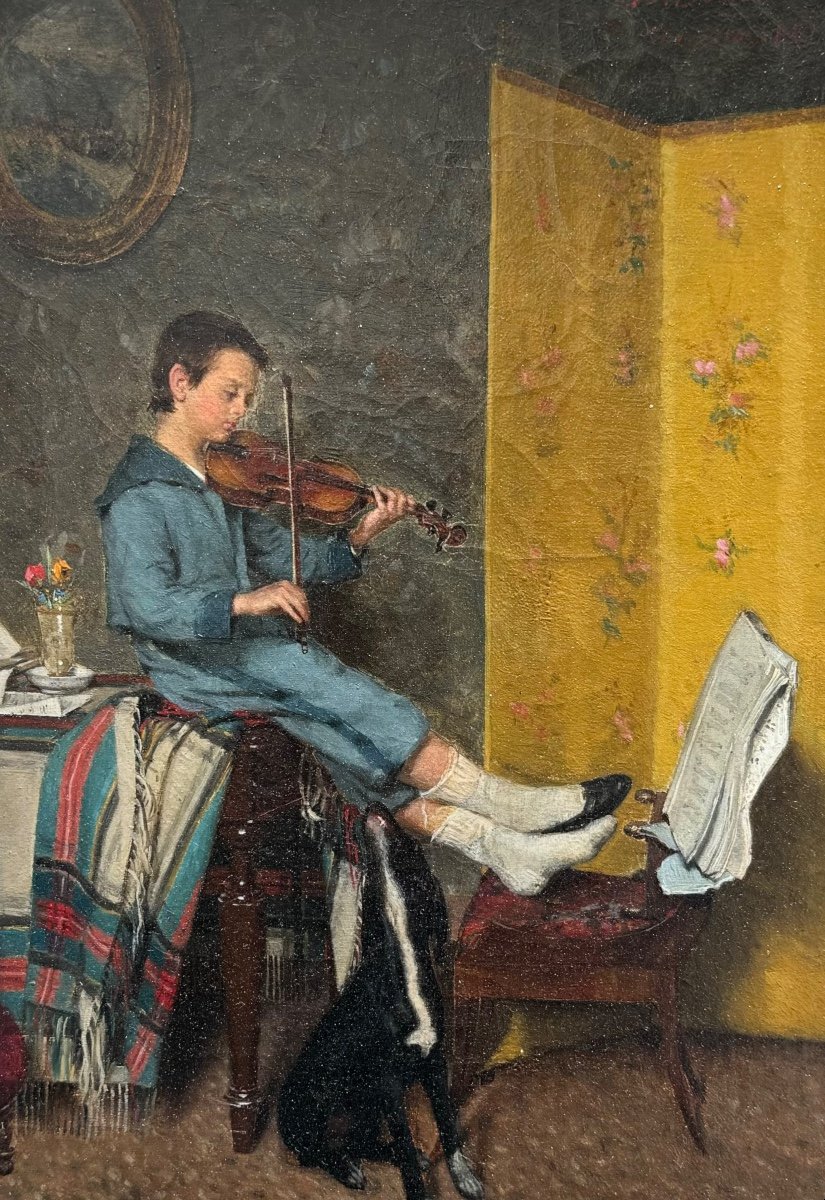 Le Petit Violoniste, Angelo Bonutto, Venise 1881-photo-3