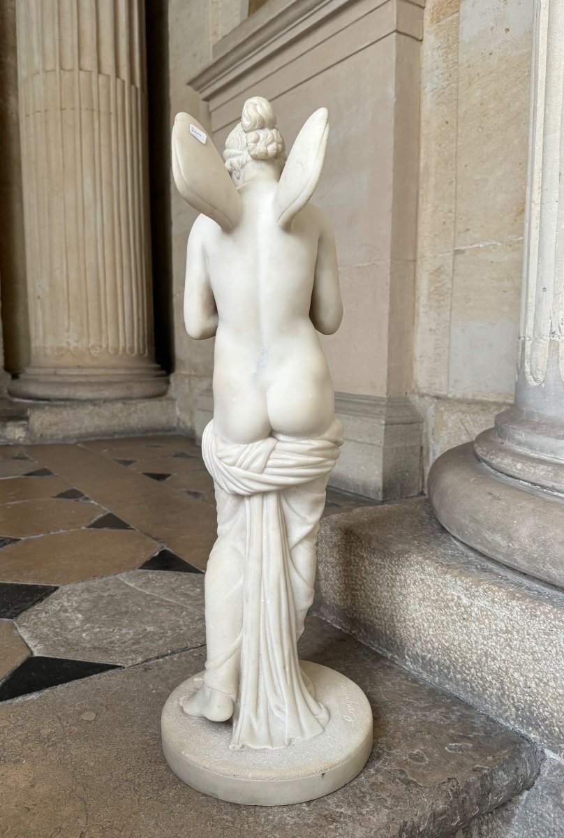 Pschyche, Marble After Thorvaldsen, 19th Century -photo-2