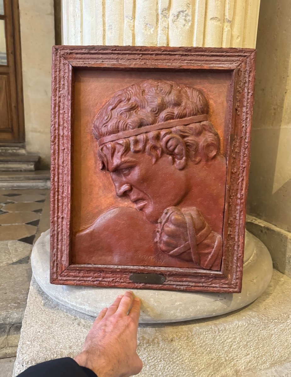 Le Pugiliste Romain, Bas-relief Par Sammy Murray 1939-photo-4