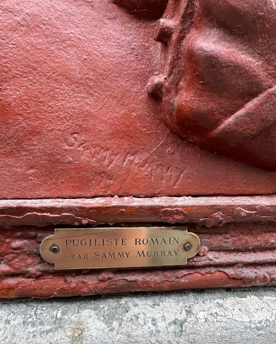 Le Pugiliste Romain, Bas-relief Par Sammy Murray 1939-photo-5