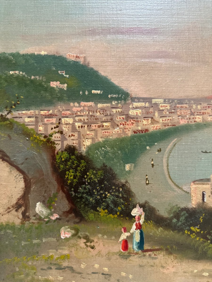 4 Views Of The Bay Of Naples And Vesuvius, Late 19th Century-photo-3