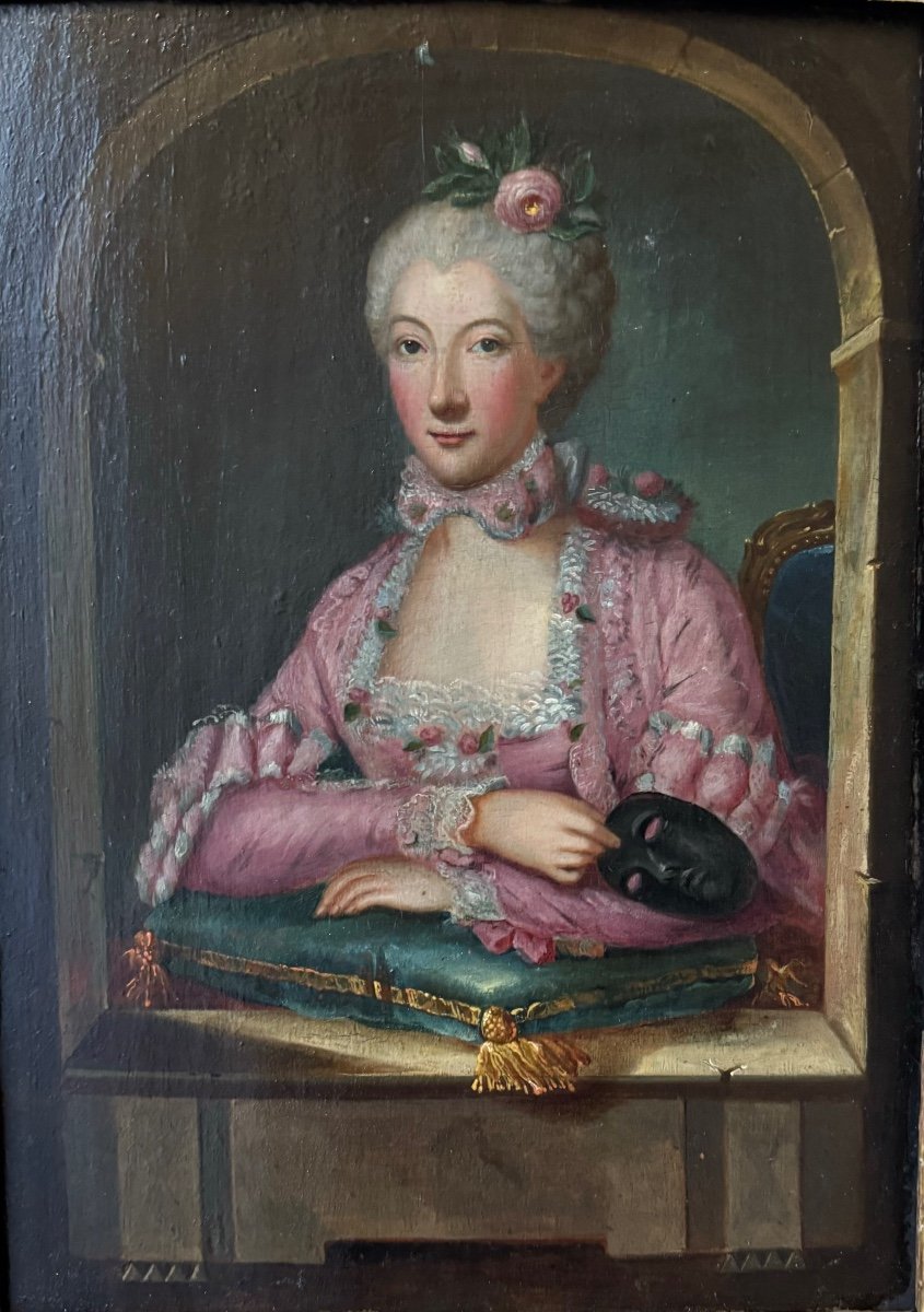 Portrait Of “lady Chaspuis De Margnolas, 1764-photo-2