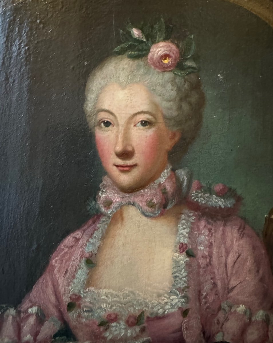 Portrait Of “lady Chaspuis De Margnolas, 1764-photo-3