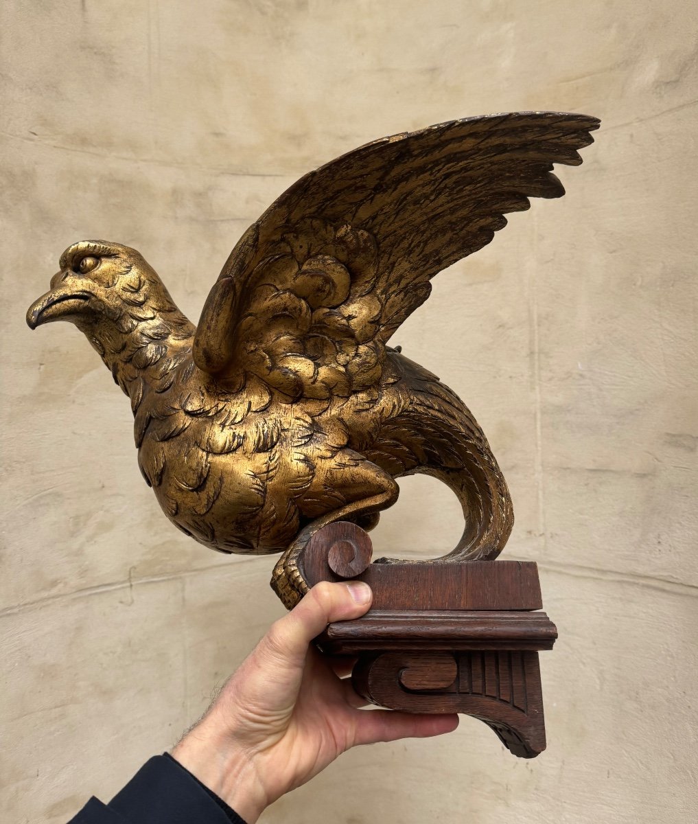 Pair Of 19th Century Gilt Wood Birds