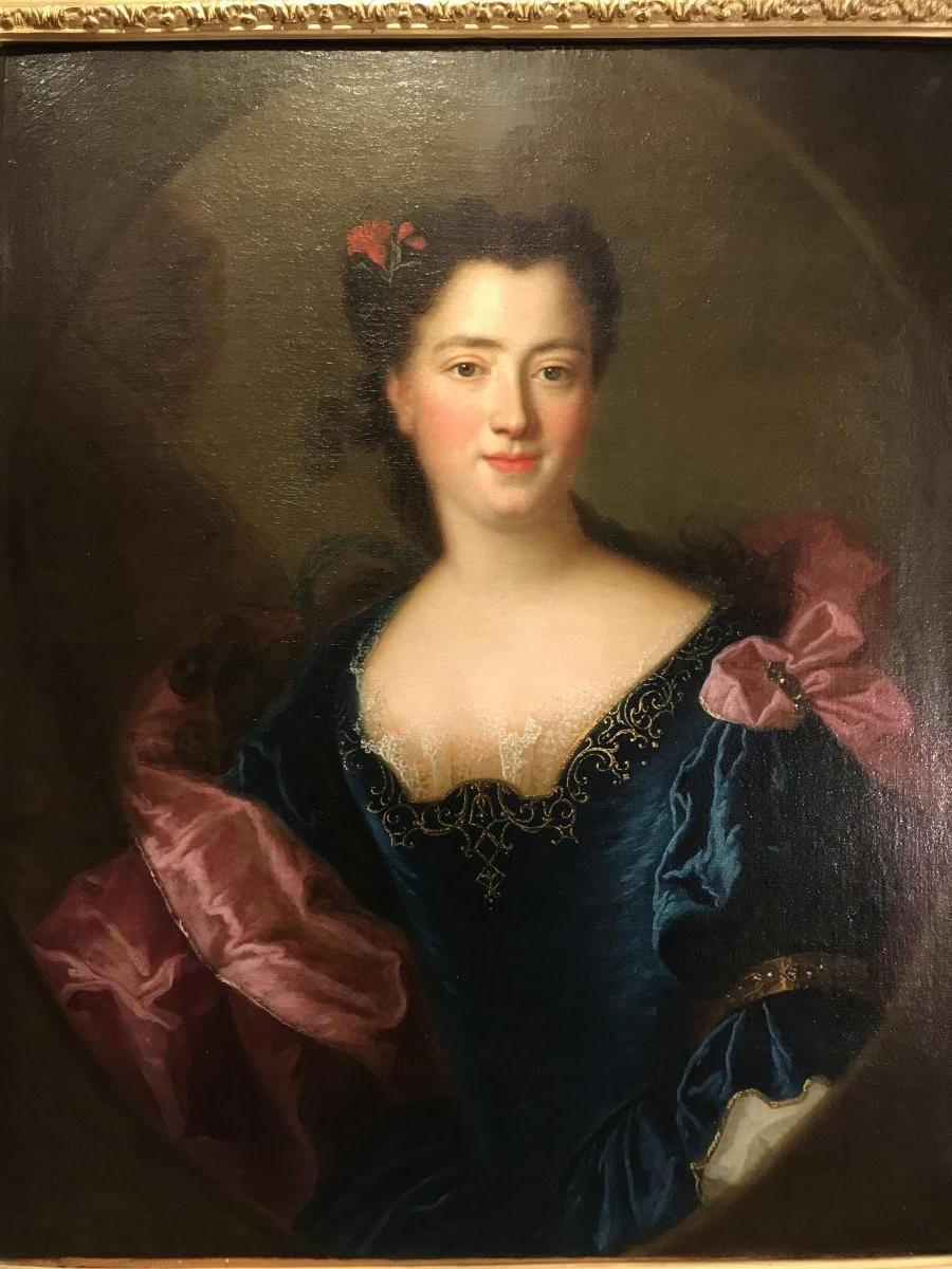 Portait De Femme, Alexis Simon Belle vers 1720-photo-2