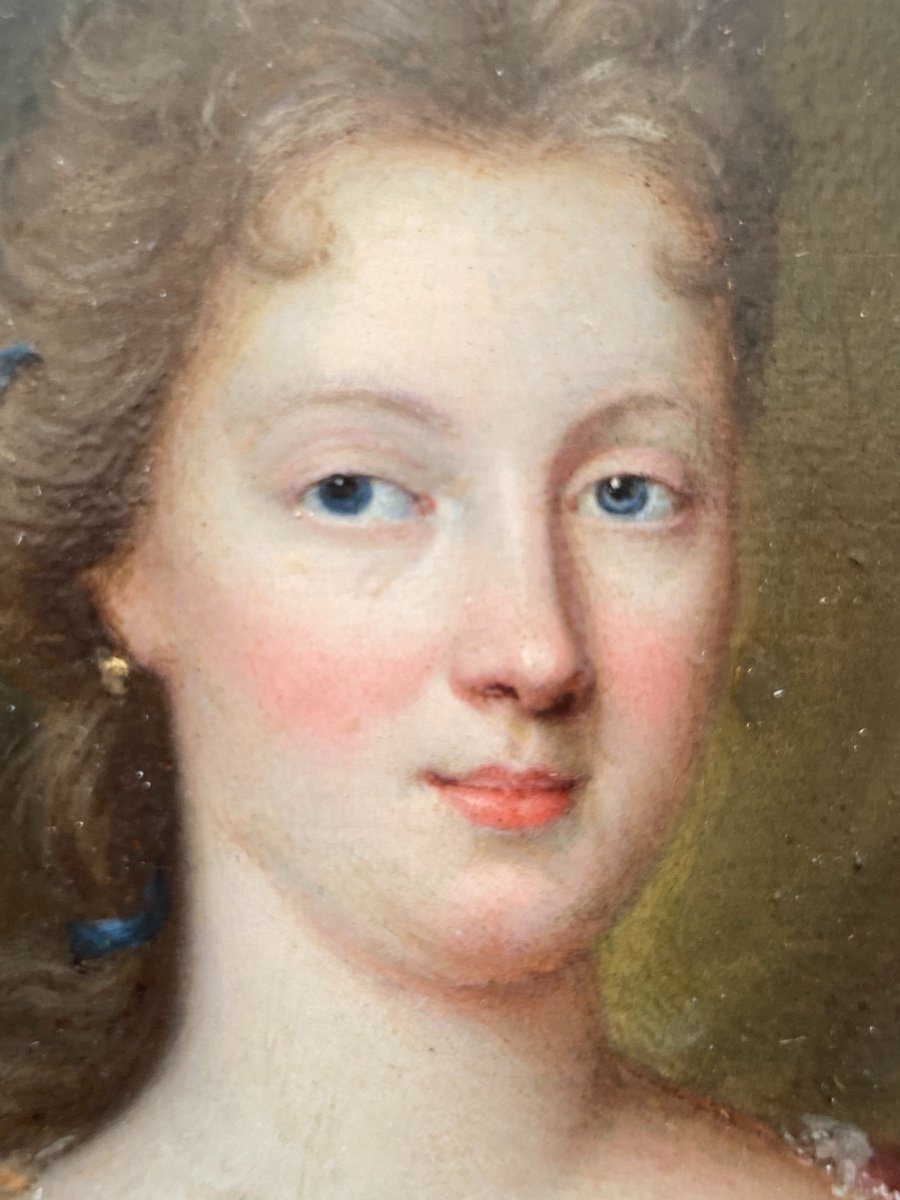 Portrait D’une Dame De Qualité Vers 1680, Caspar Netscher (entourage de)-photo-3