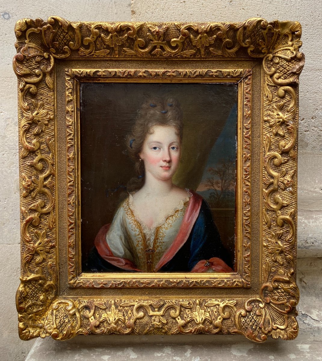 Portrait D’une Dame De Qualité Vers 1680, Caspar Netscher (entourage de)