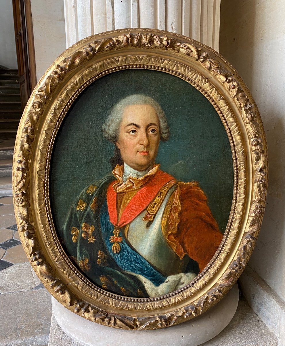 Portrait De Louis XV, Michel Van Loo Fin  Du 18ème Siècle 