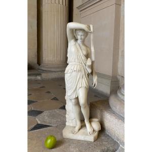 The Wounded Amazon, Neoclassical Marble 19th Century 