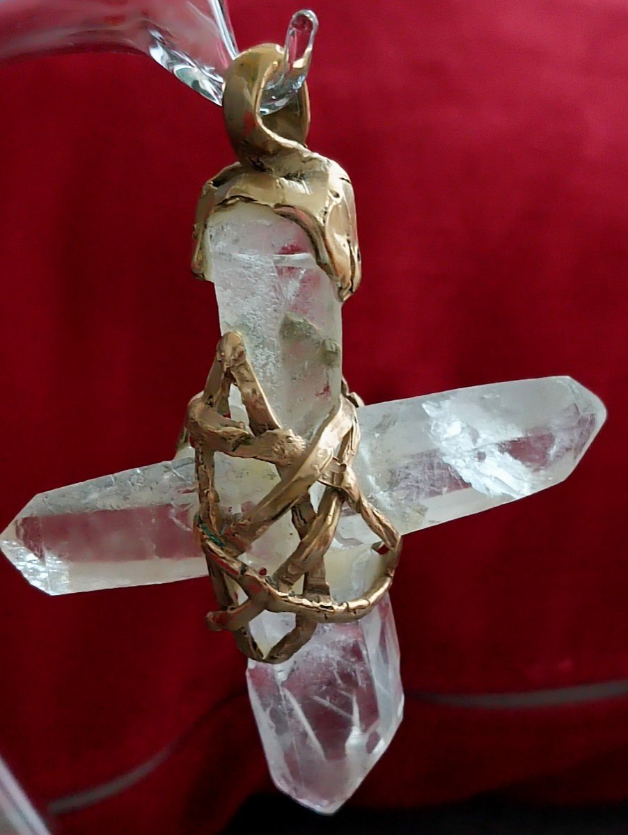 Croix En Cristal De Roche Catherine Noll