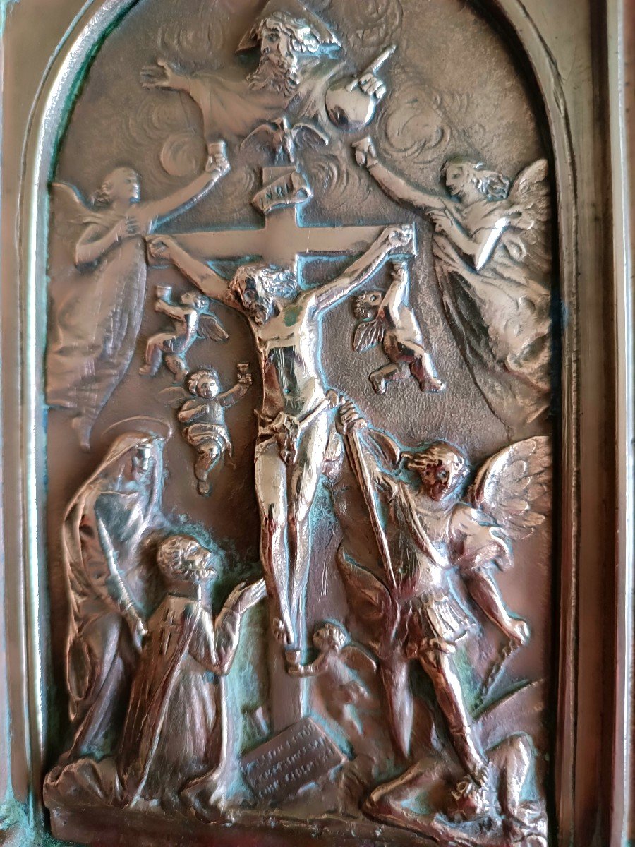 Bronze Plaque Depicting Religious Scene 17th-photo-4