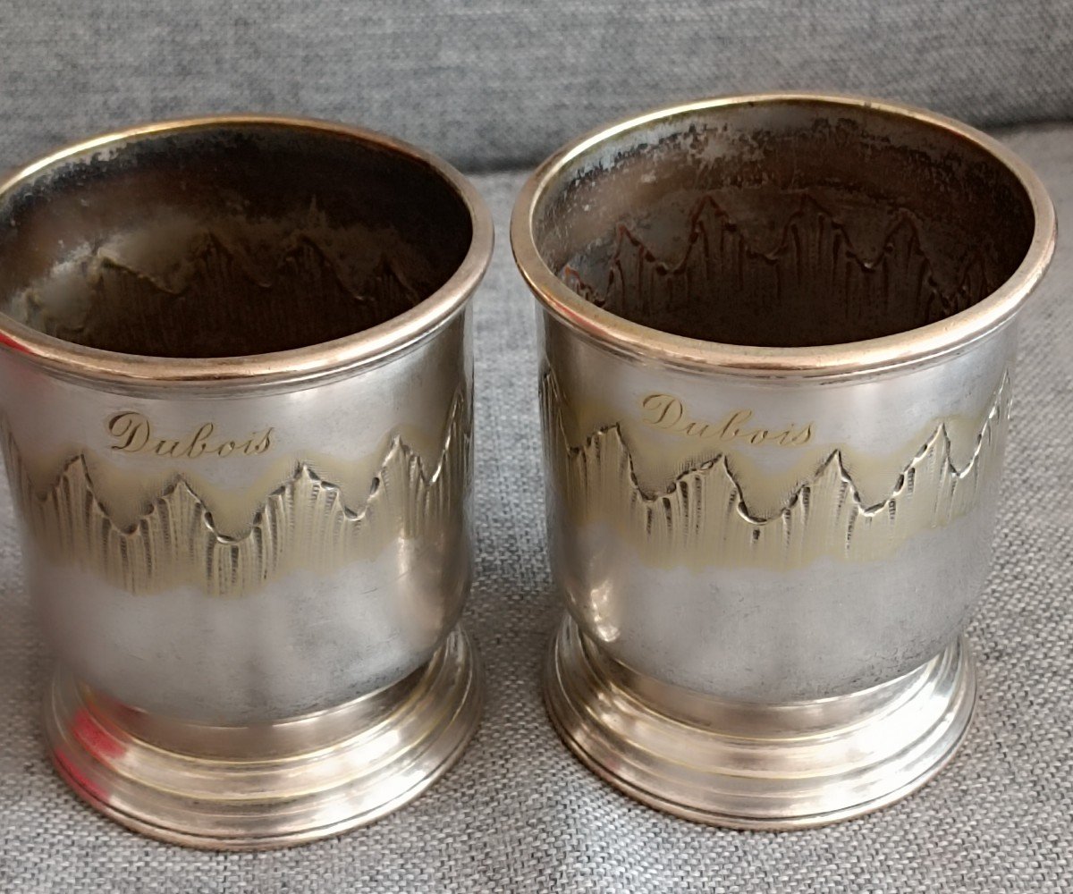 Pair Of 19th Century Silver Metal Coolers
