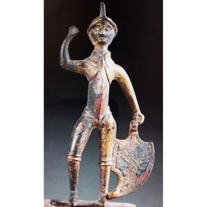 Bronze Figurine Standing Soldier XVIth