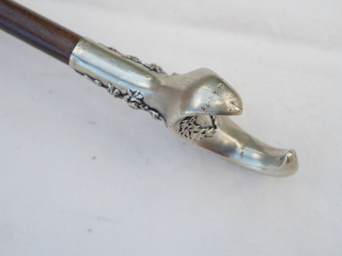 Art Nouveau - Dandy Ceremonial Cane In The Shape Of A Crescent-photo-8