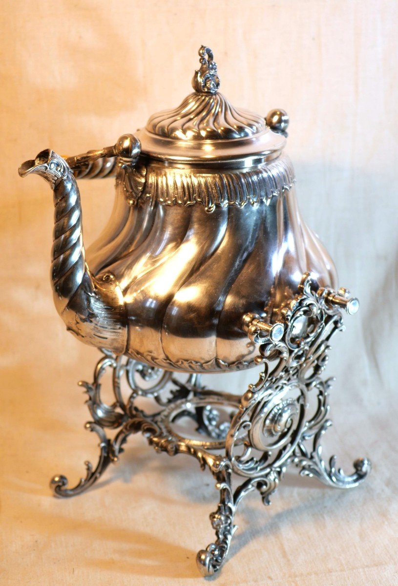 Samovar In Silver Metal Wmf Württembergische Metallwarenfabrik Ag - 19th Century - Sbx24sam001-photo-2