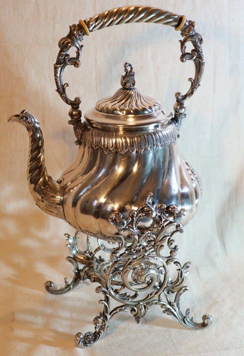 Samovar In Silver Metal Wmf Württembergische Metallwarenfabrik Ag - 19th Century - Sbx24sam001