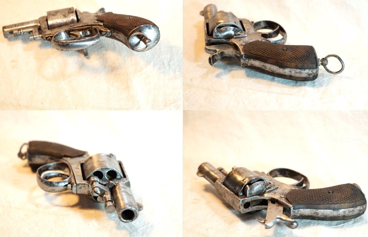 Bulldog Liège 6 Shot Revolver With 7mm Trigger Ring Functional - Ref Tin24bul001    -photo-3