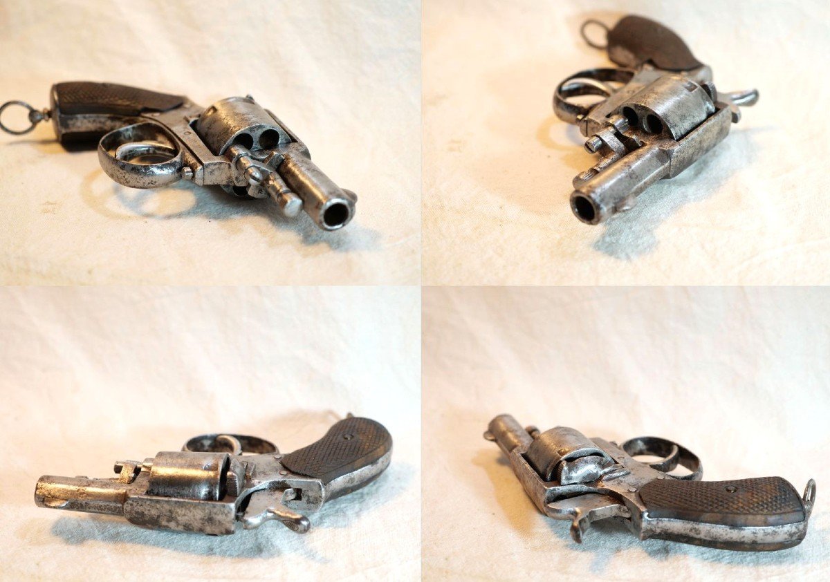 Bulldog Liège 6 Shot Revolver With 7mm Trigger Ring Functional - Ref Tin24bul001    -photo-4