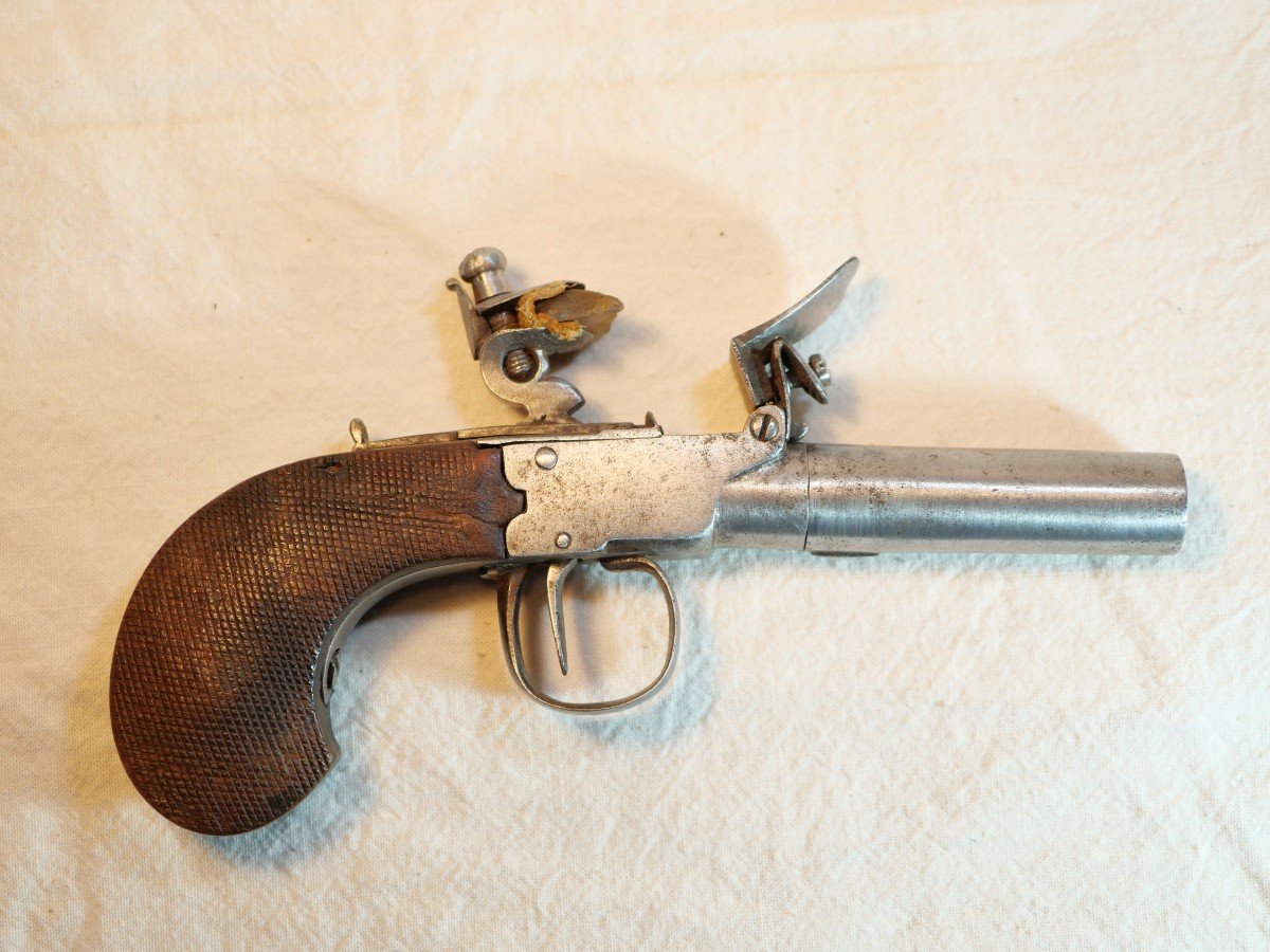 11mm Flintlock Pistol With Forced Ball, Detachable Barrel And Safety - XVIII - Her24cof004-photo-3