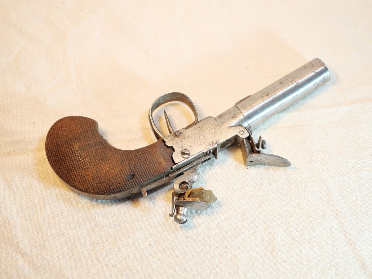 11mm Flintlock Pistol With Forced Ball, Detachable Barrel And Safety - XVIII - Her24cof004-photo-3