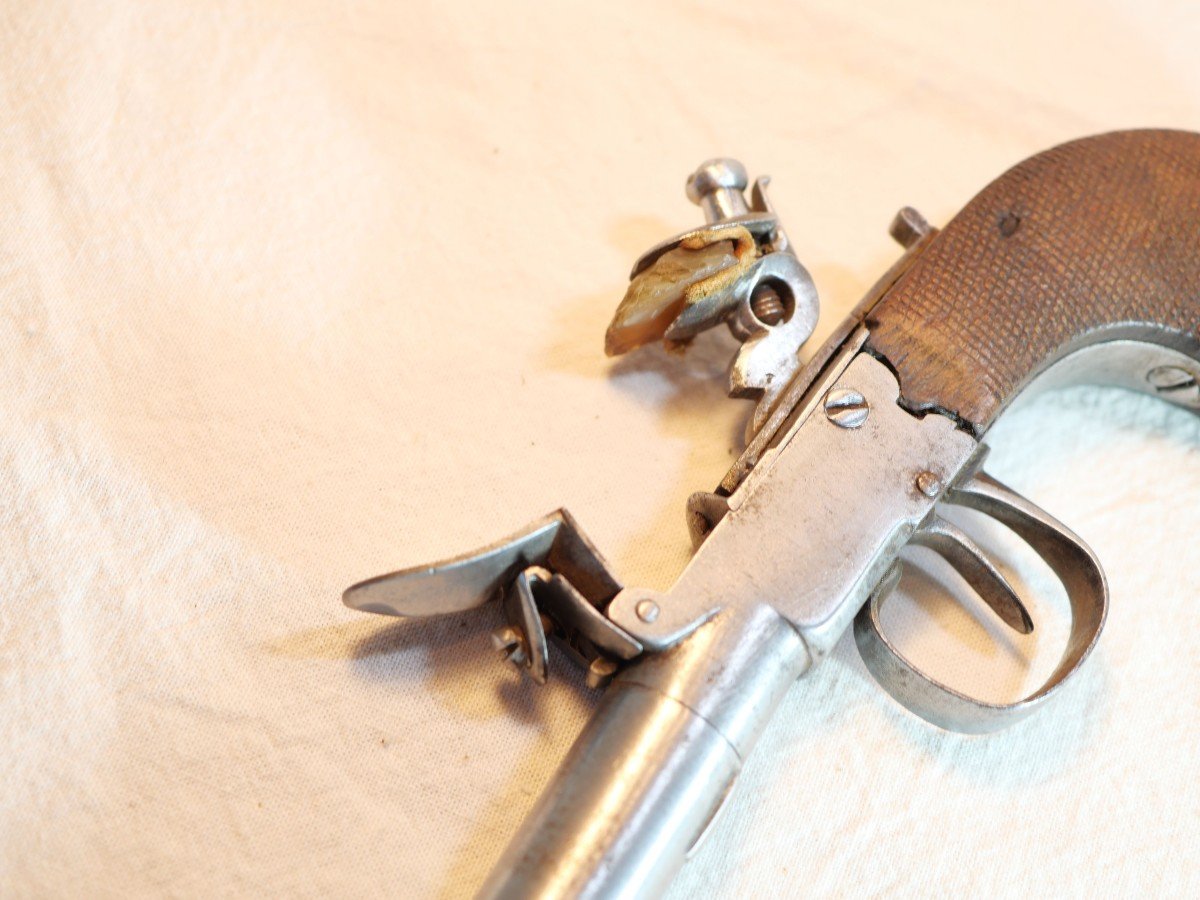 11mm Flintlock Pistol With Forced Ball, Detachable Barrel And Safety - XVIII - Her24cof004-photo-4