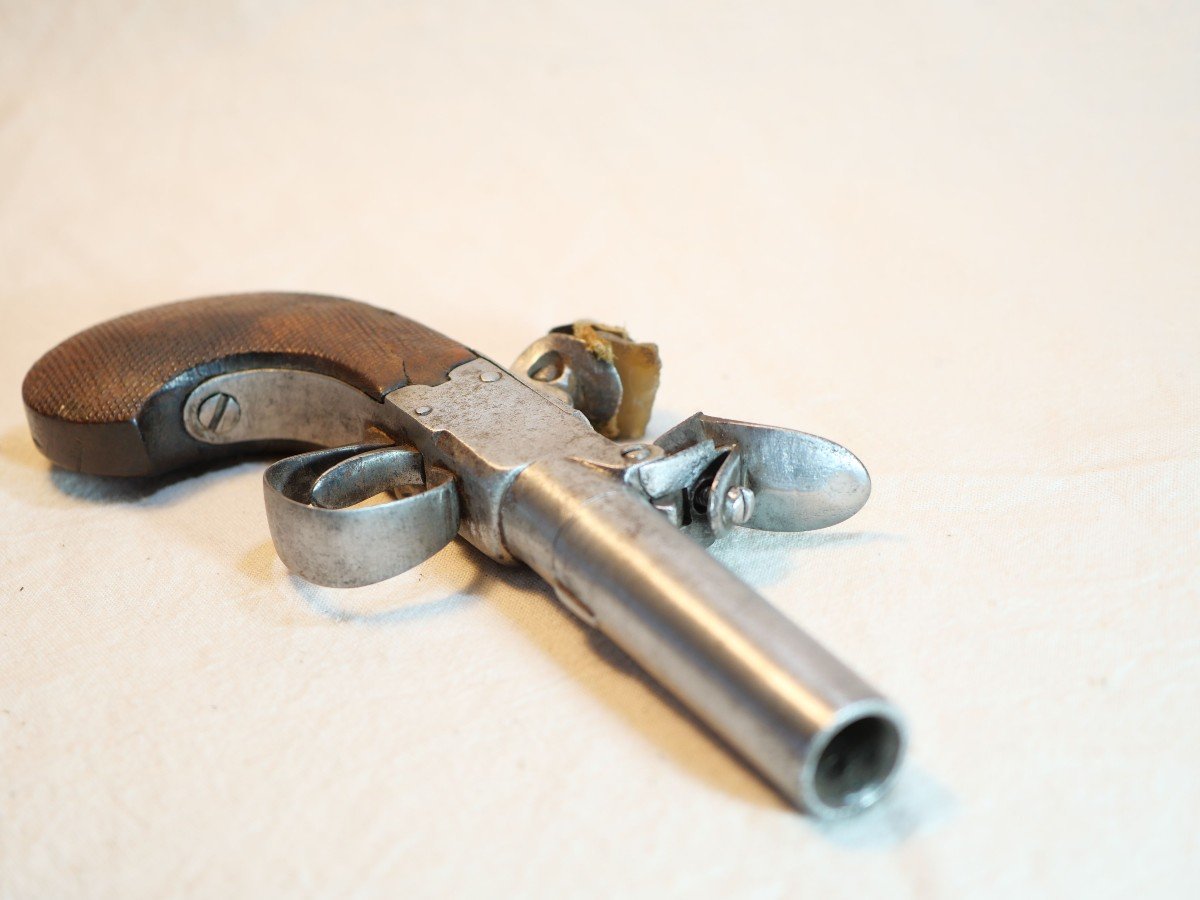 11mm Flintlock Pistol With Forced Ball, Detachable Barrel And Safety - XVIII - Her24cof004-photo-7