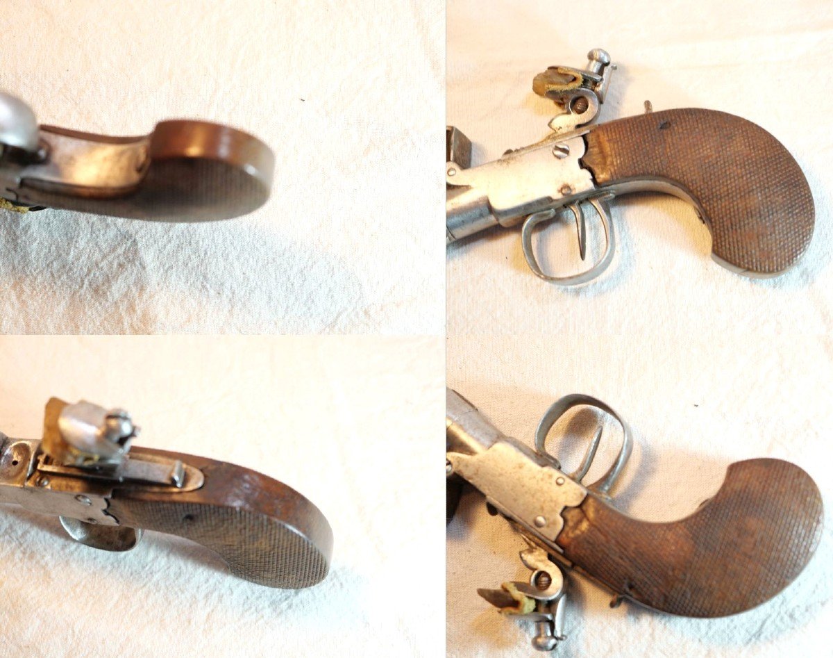 11mm Flintlock Pistol With Forced Ball, Detachable Barrel And Safety - XVIII - Her24cof004-photo-8