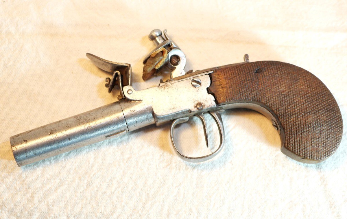 11mm Flintlock Pistol With Forced Ball, Detachable Barrel And Safety - XVIII - Her24cof004