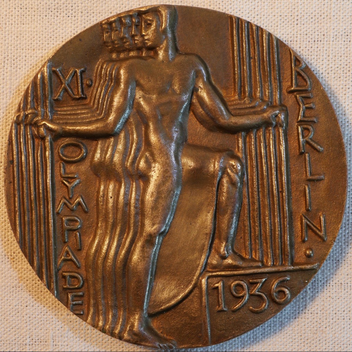 Médaille 3ième Reich XIe Jeux Olympiques De Berlin, Par Otto Placzek, 1936 Ref Sdb25med011-photo-4