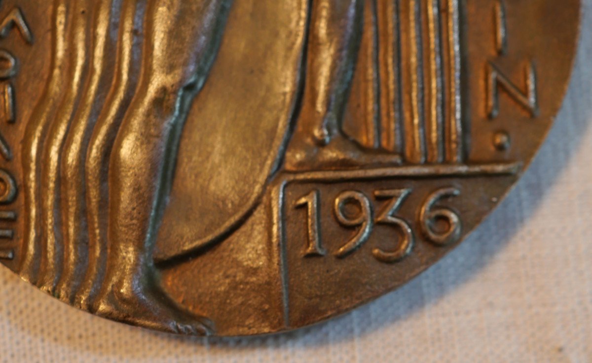 Médaille 3ième Reich XIe Jeux Olympiques De Berlin, Par Otto Placzek, 1936 Ref Sdb25med011-photo-3