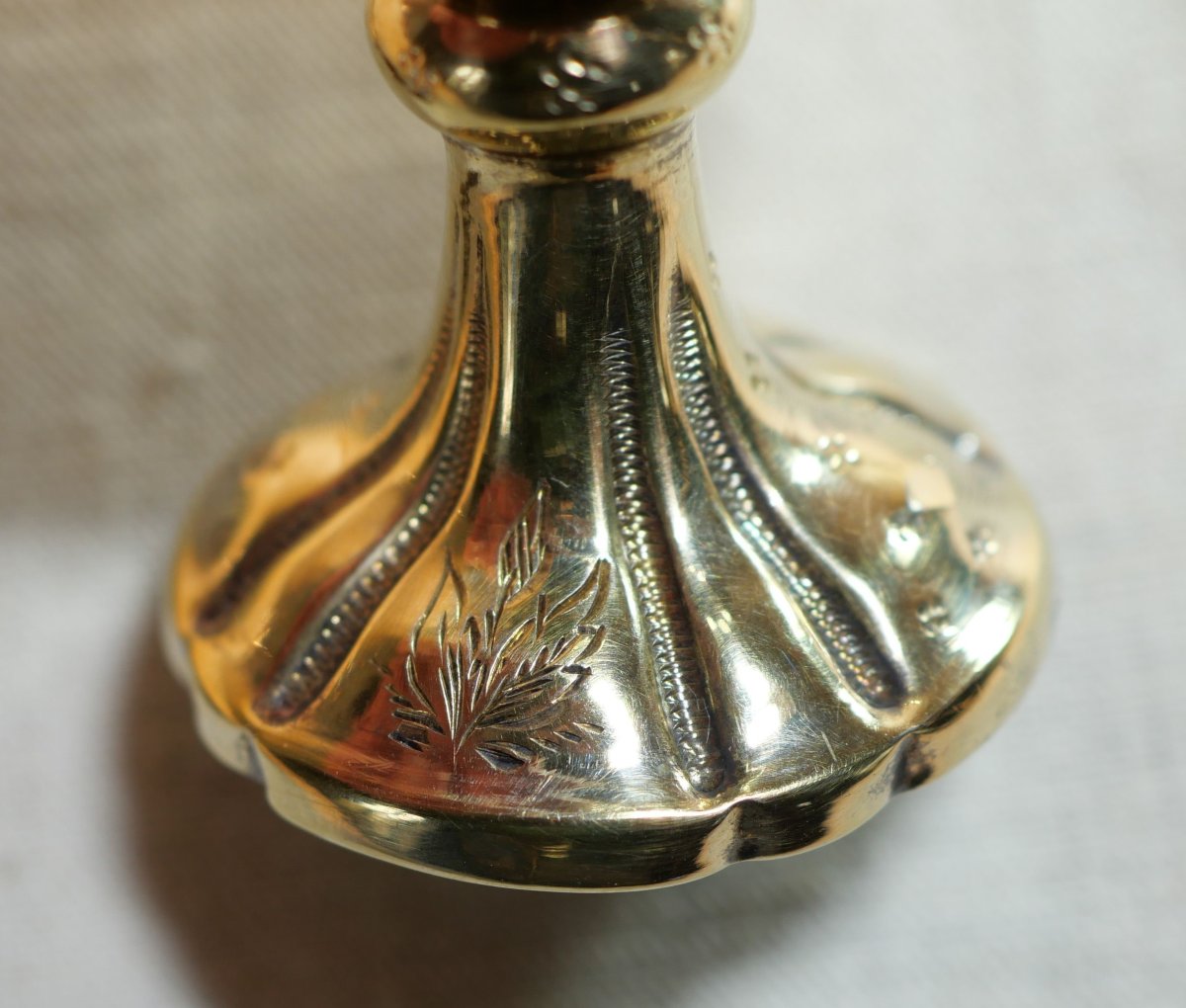 Egg Cup And Spoon In Silver Vermeil In Their Case Master Goldsmith: Paul Massat XIX -scn25rcoq001-photo-5