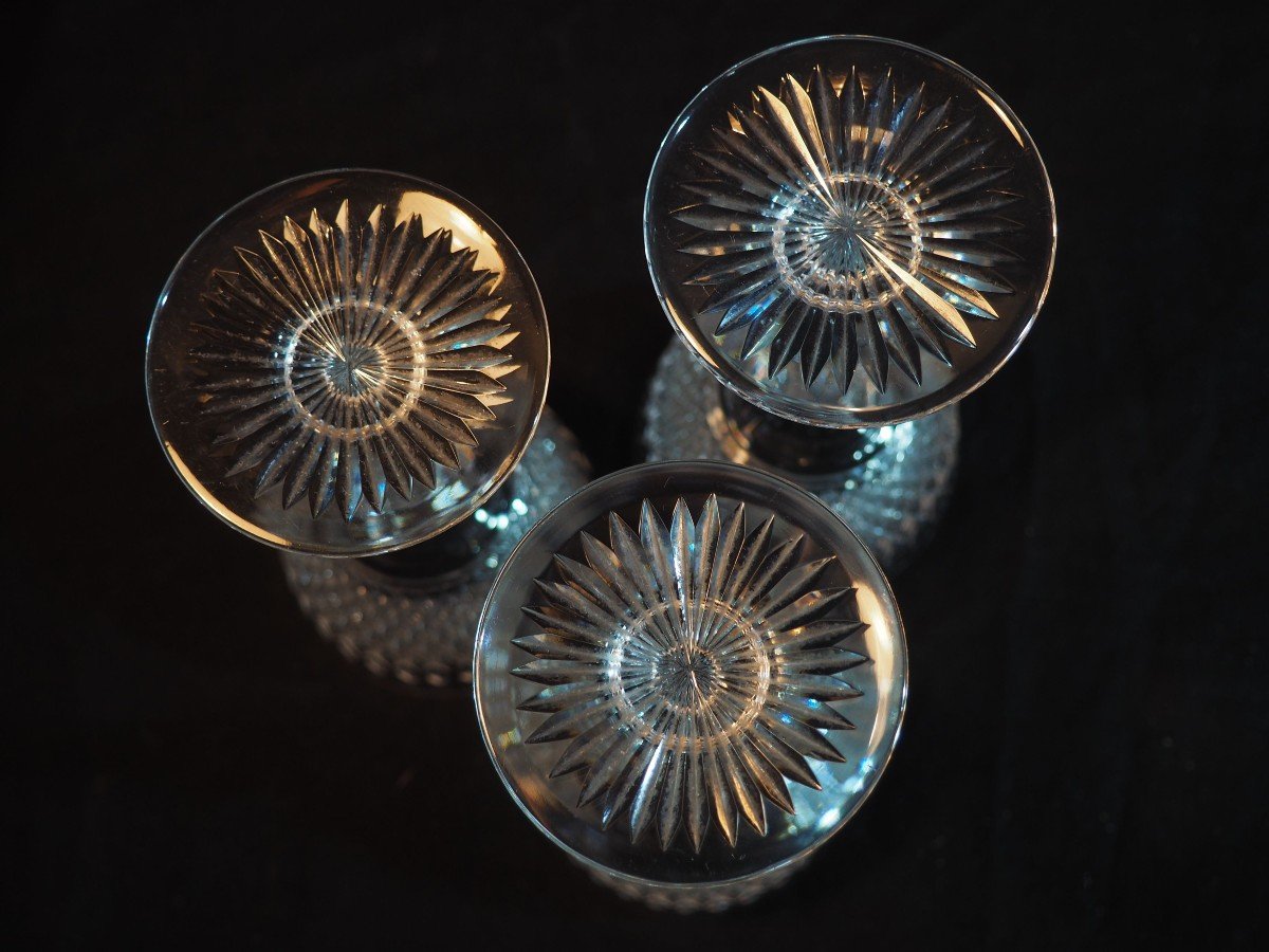 Cut Crystal Wine Service - Daum - XIX I Century-photo-3