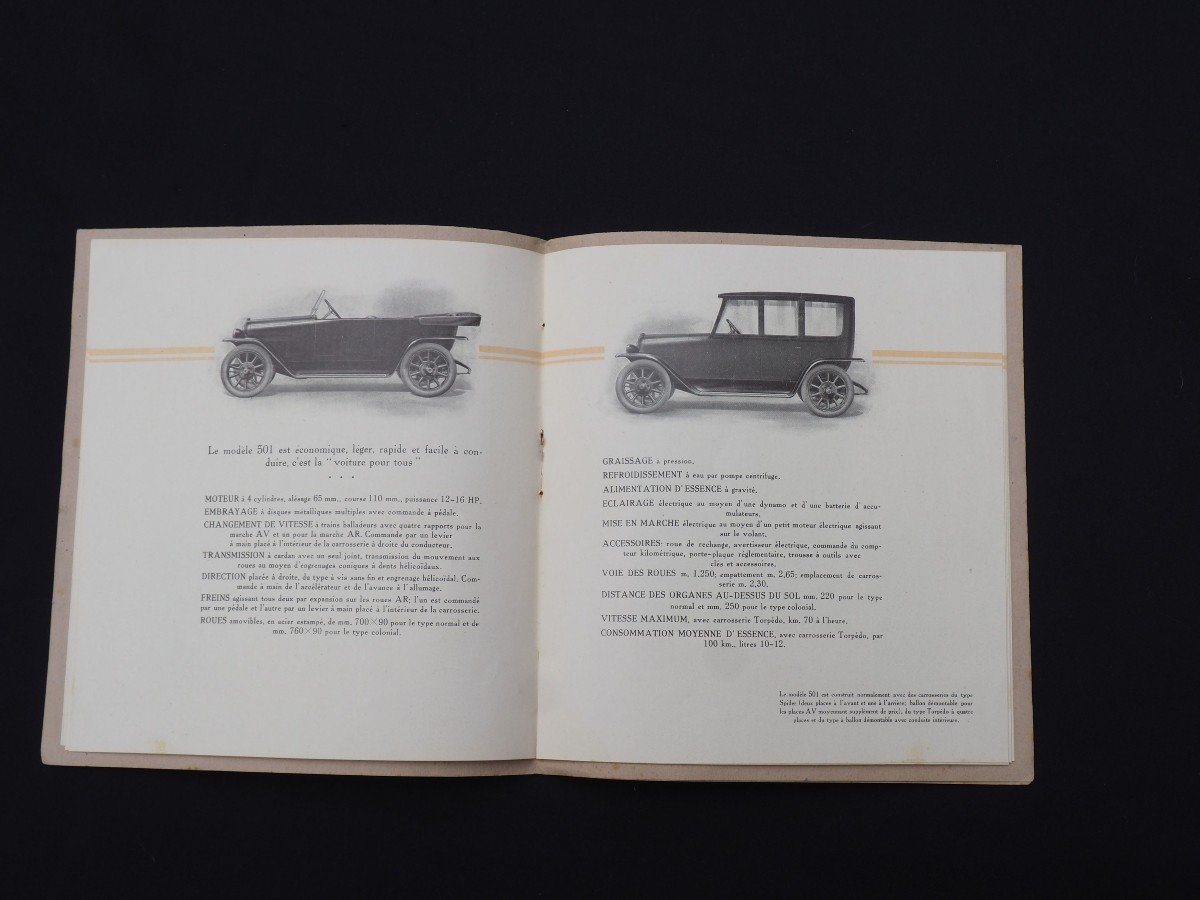 Advertising Catalog Booklet - Fiat Automobiles - World War I Era 1914-1918-photo-4