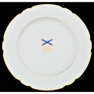 Assiette Du Service Personnel Du Maréchal De France François Marcellin Certain De Canrobert XIX