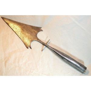 Iron Halberd Or Lance From The 15th Or 16th Century (wrought Iron Work) Sdb20lan001