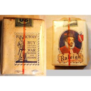 Package Cigarettes Us Raleigh For Victory Buy United States War Bonds And Stamps Huh24cig002