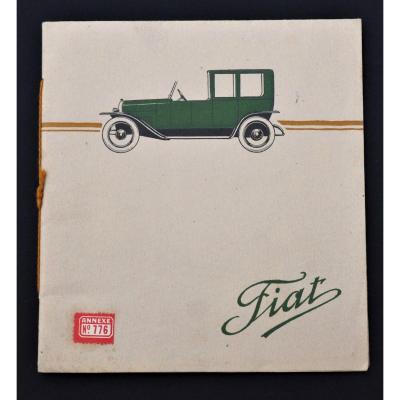 Advertising Catalog Booklet - Fiat Automobiles - World War I Era 1914-1918