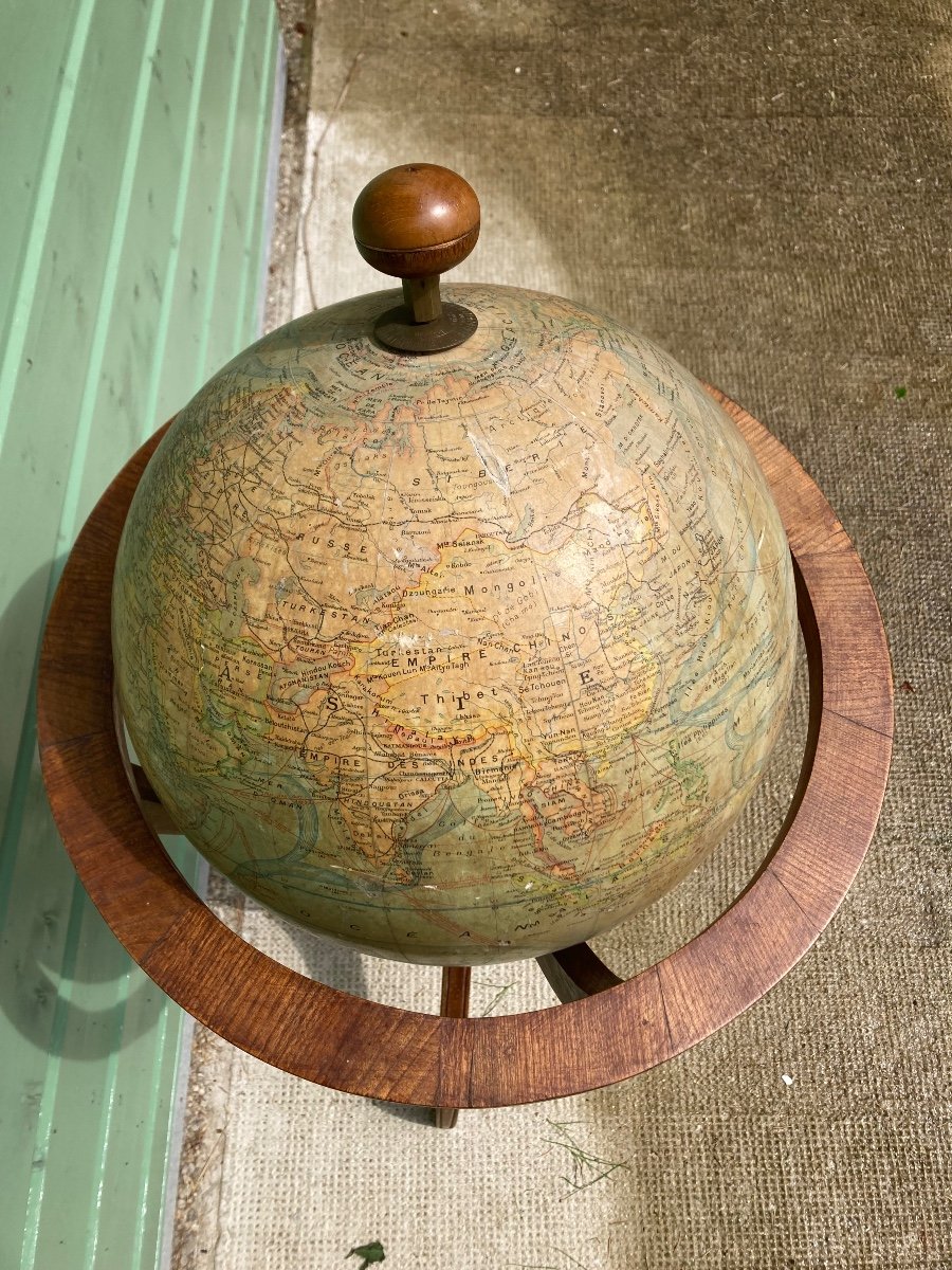 Globe Terrestre De Parquet-photo-4