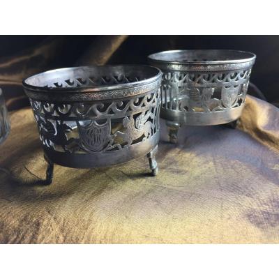 Pair Of Silver Salarons