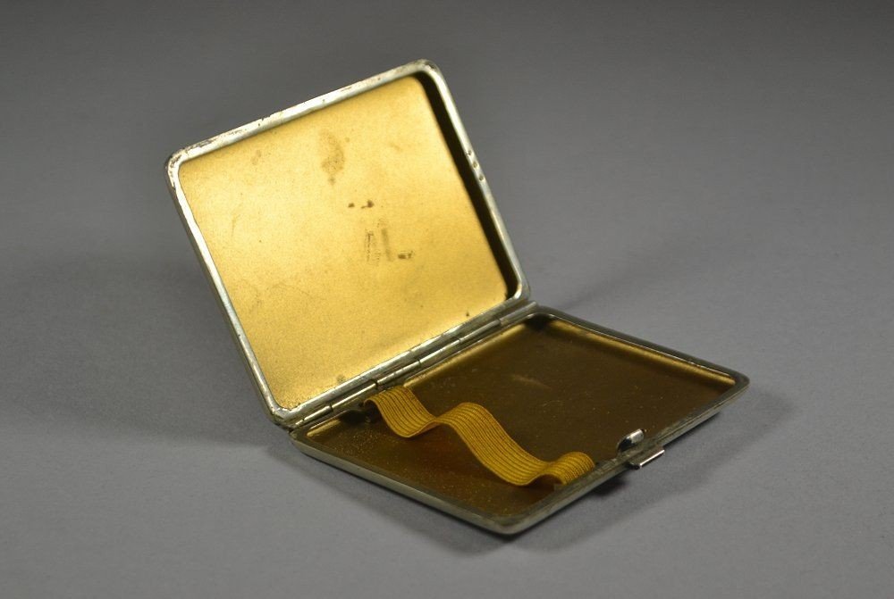 Rare Lacquer French Cigarette Case-photo-1
