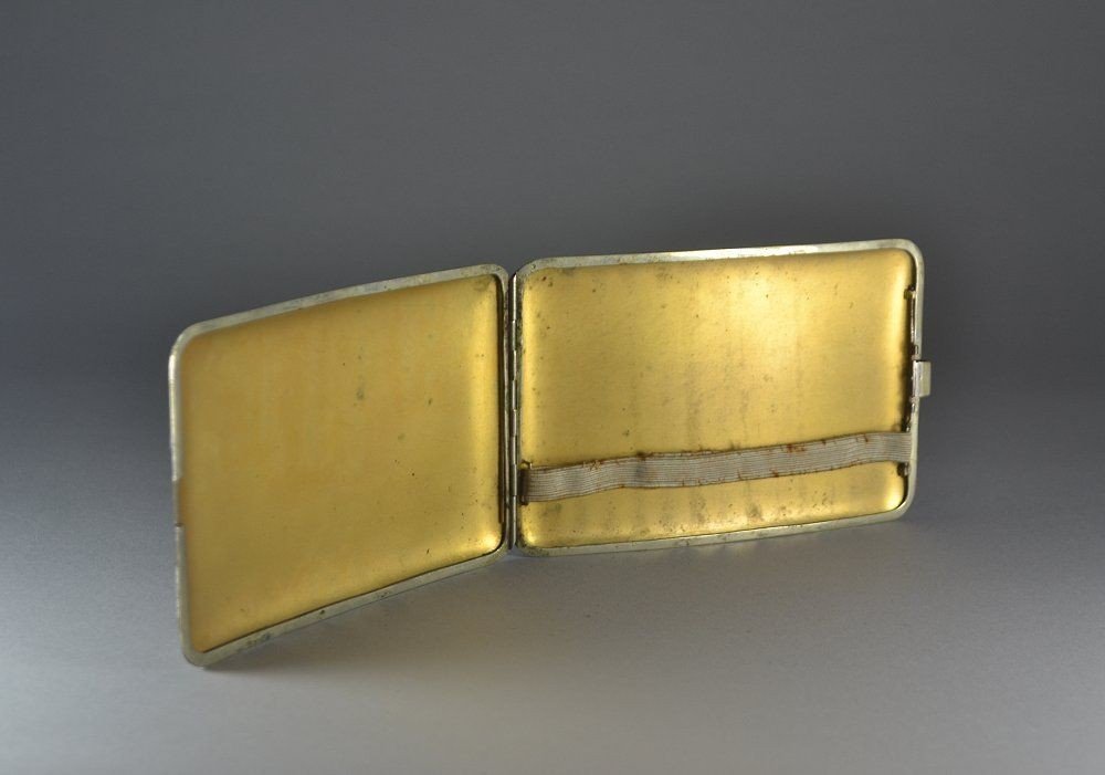 Art Deco Eggshell And Lacquer Cigarette Case-photo-2