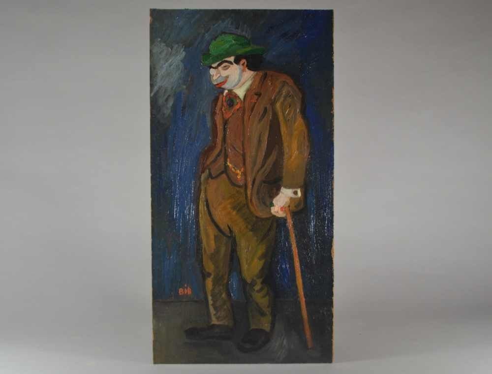 Bib Gerges Breitel (1888-1966) Oil Painting On Cardboard-photo-4