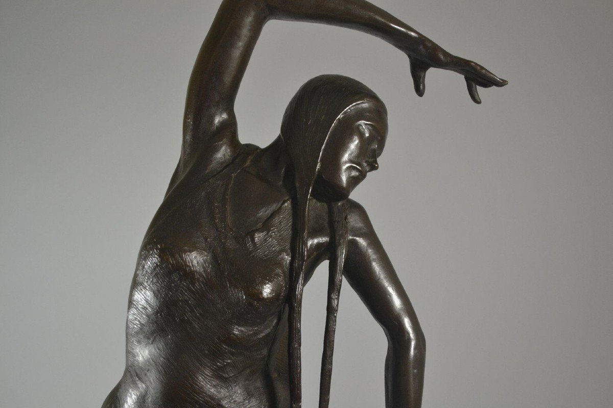 Jia Ruskaja Iconic Dancer. Unique Bronze By Baron Wartberg-photo-2