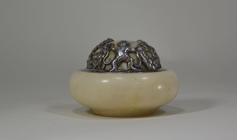 Alabaster And Bronze Box