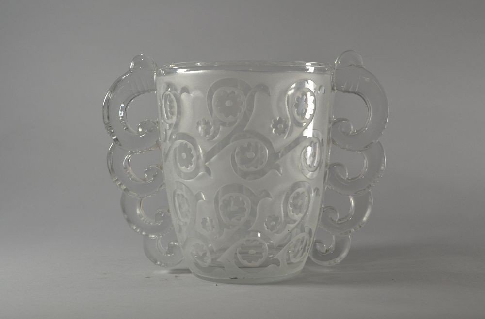 Pierre Davesn Glass Vase For Daum