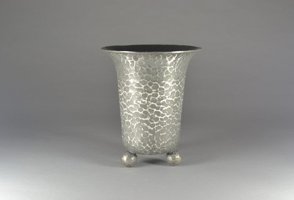 Jean Despres Art Deco Modernist Pewter Vase