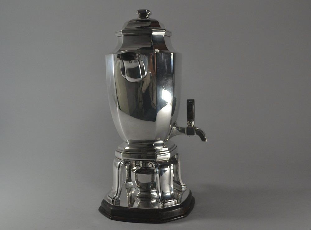 Samovar Art Déco En Métal Argenté, 1925